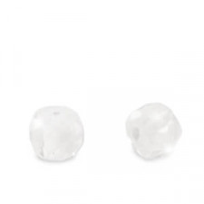 Cubic Zirconia beads Disc 2x3mm Transparent